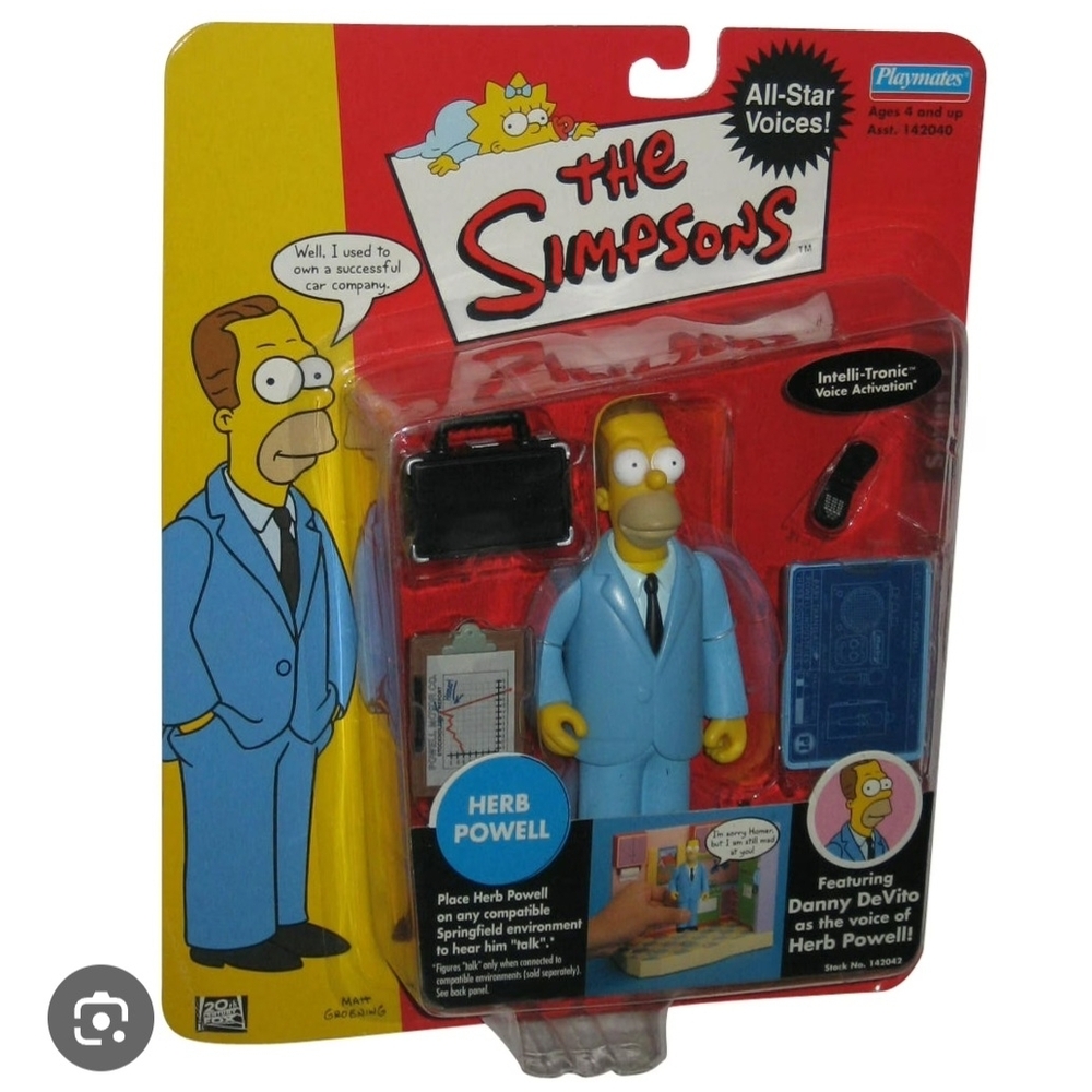 The Simpsons Herb Powell Action Figure - Blue Suit